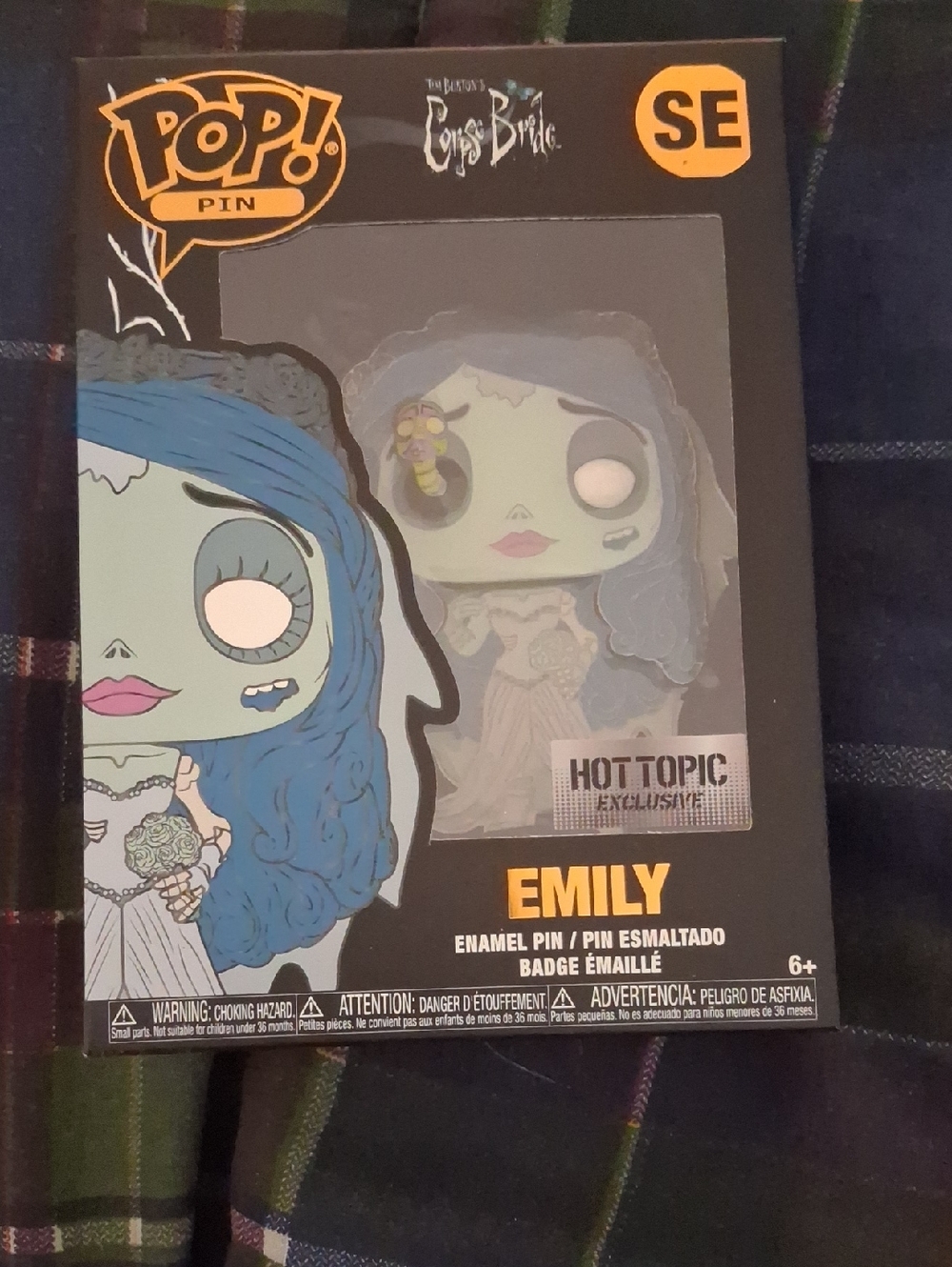 Funko Pop! Pin Emily Enamel Pin - Blue & Green